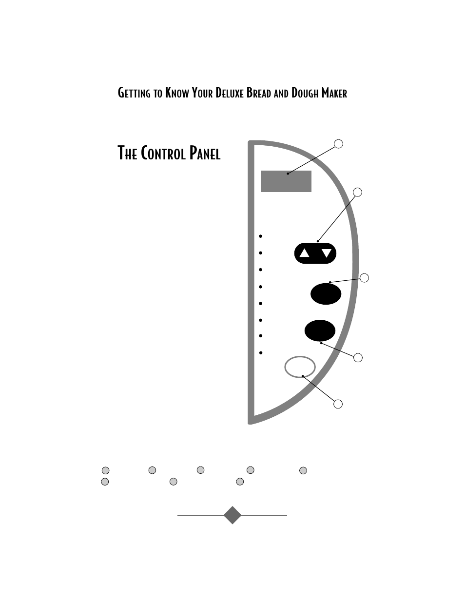 Ontrol, Anel, Etting to | Eluxe, Read and, Ough, Aker | Sunbeam Bread/Dough Maker User Manual | Page 10 / 56