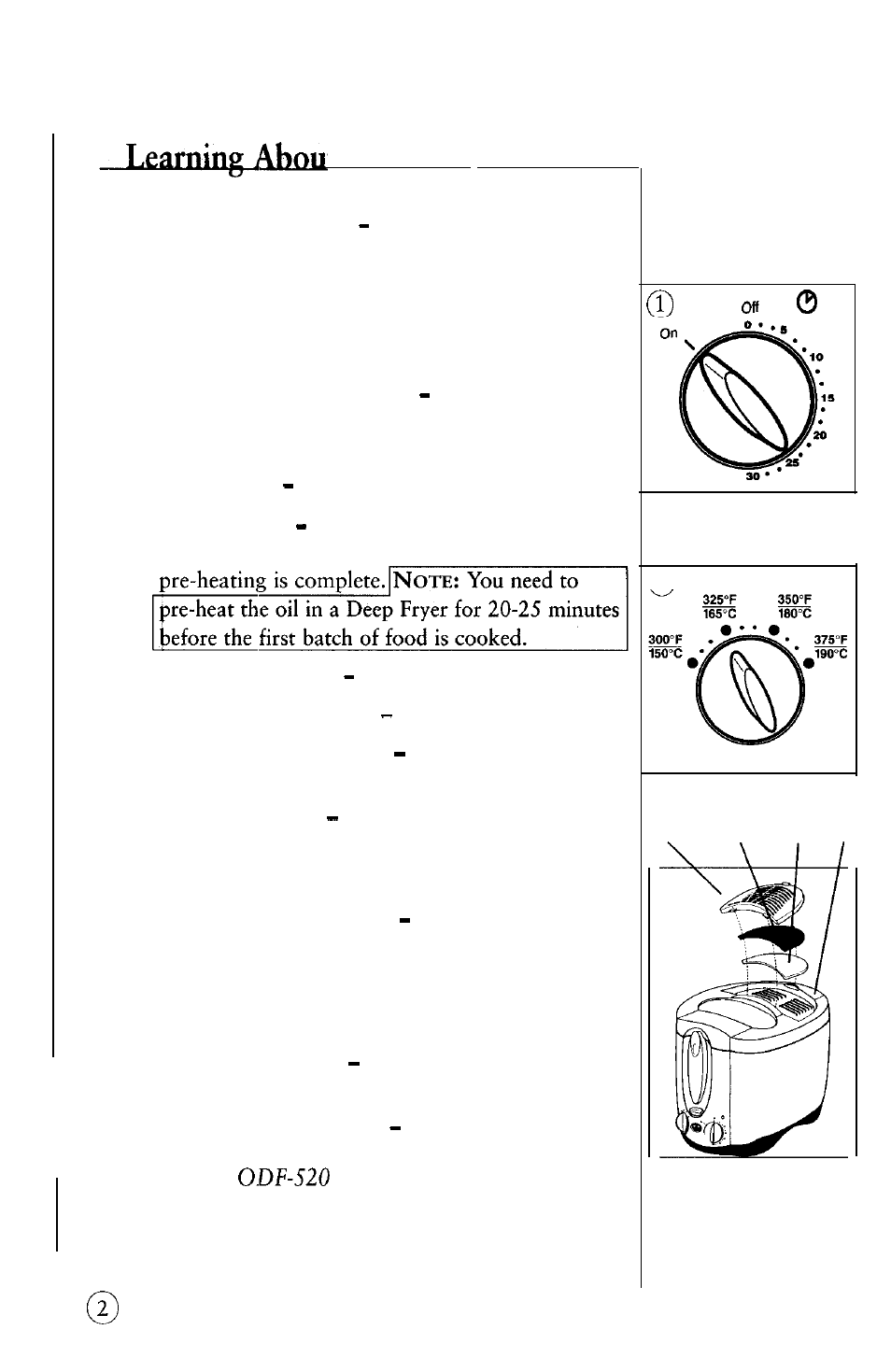 T your deep frver | Sunbeam ODF 510 User Manual | Page 6 / 40