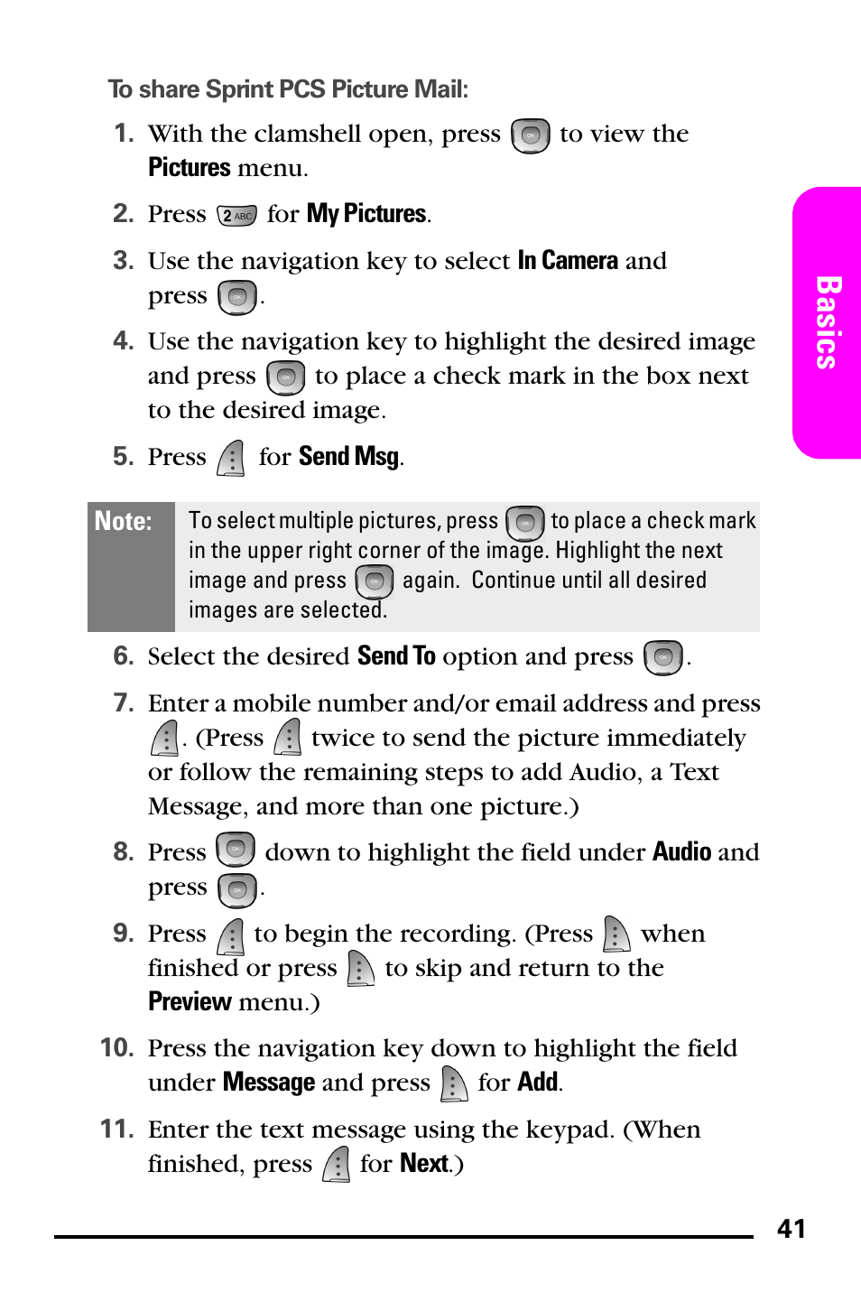 Basics | Samsung PM-A740 User Manual | Page 49 / 94