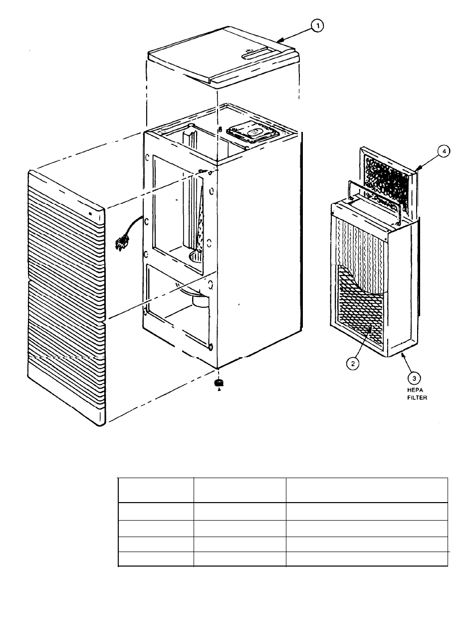 Parts list | Sunbeam 2576 User Manual | Page 6 / 8