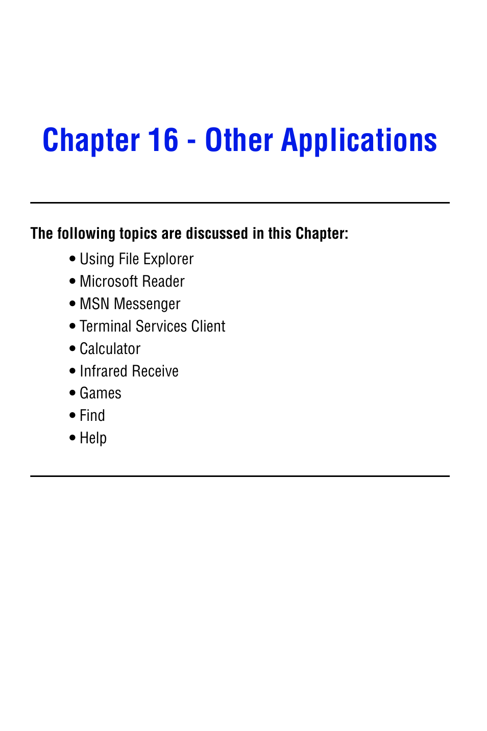 Chapter 16 - other applications | Samsung SPH i700 User Manual | Page 126 / 186
