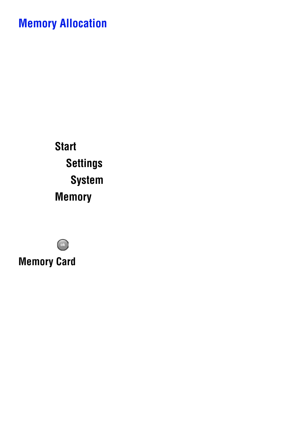 Memory allocation | Samsung SPH i700 User Manual | Page 138 / 186