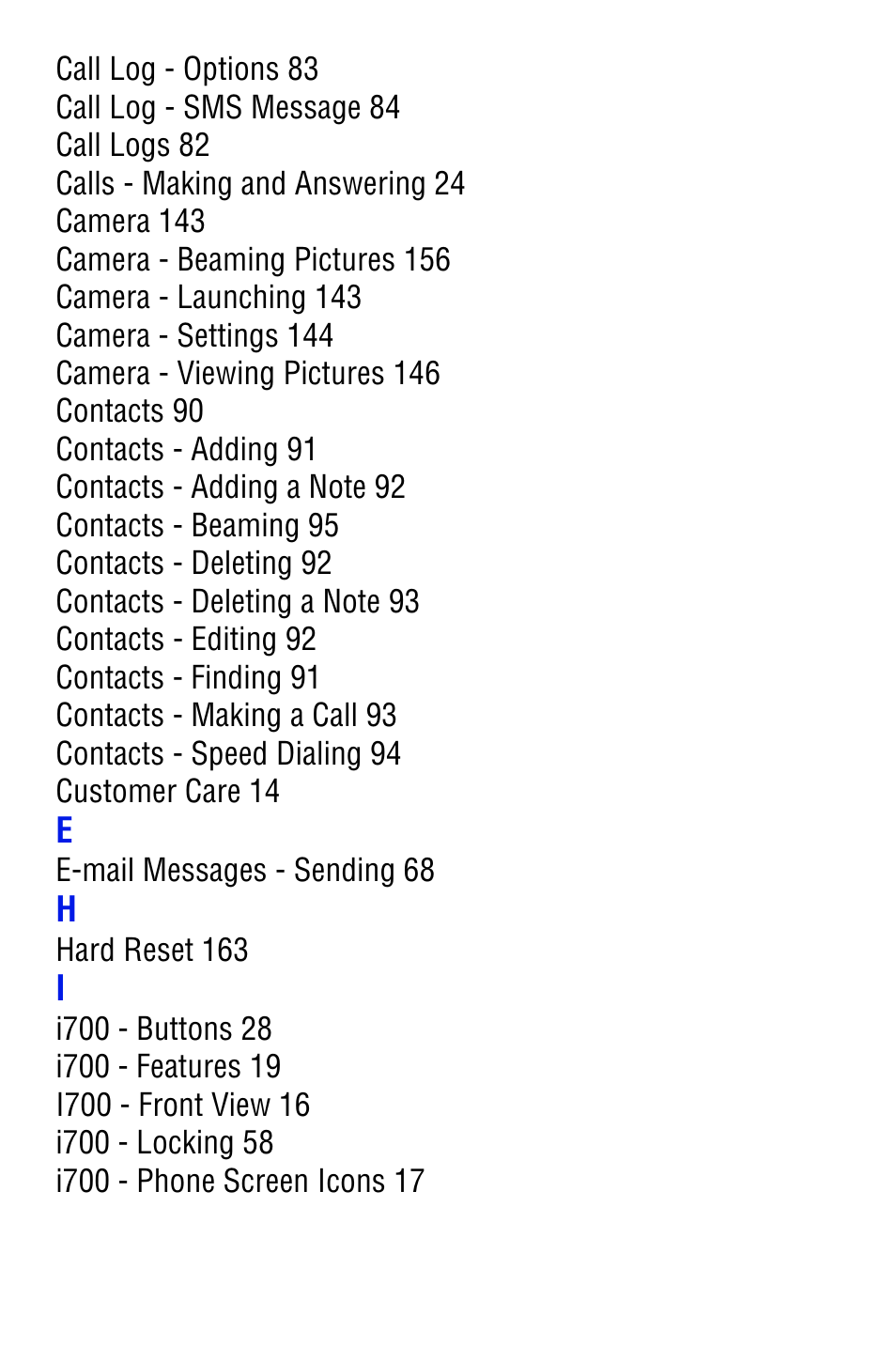 Samsung SPH i700 User Manual | Page 182 / 186