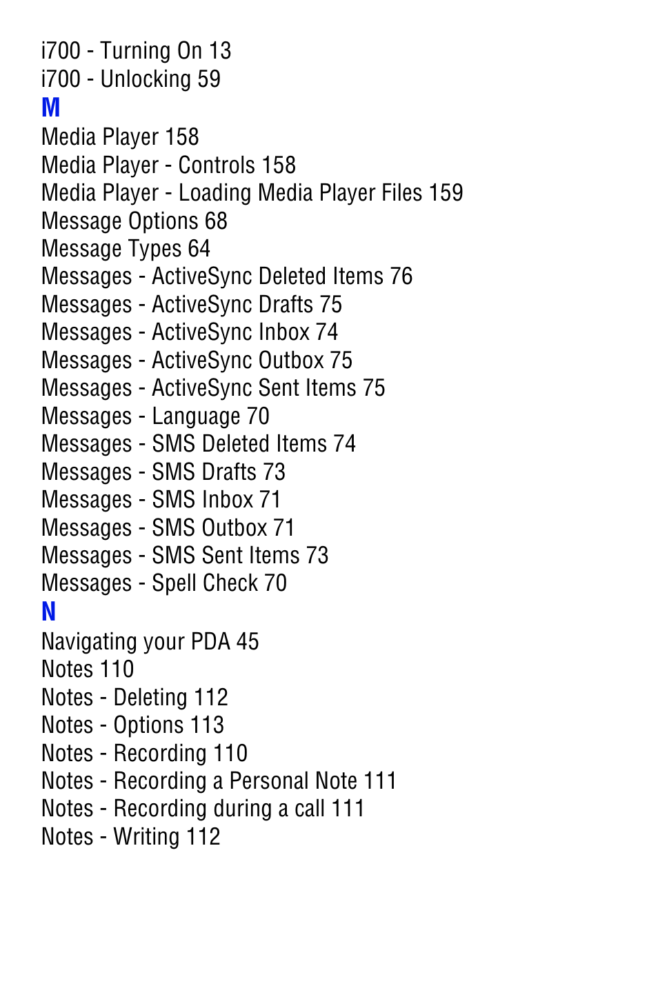 Samsung SPH i700 User Manual | Page 183 / 186