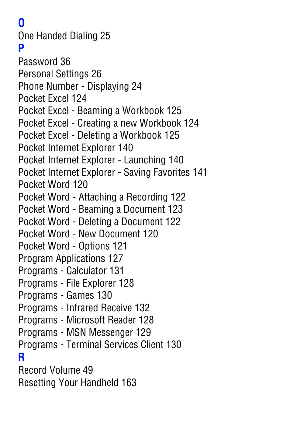 Samsung SPH i700 User Manual | Page 184 / 186