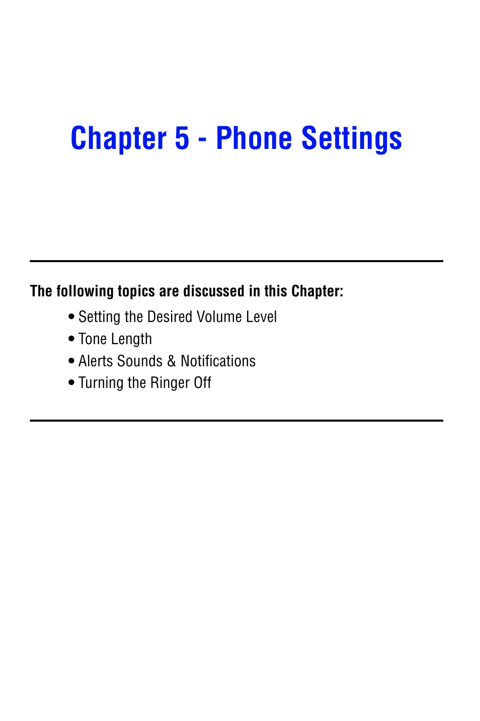 Chapter 5 - phone settings | Samsung SPH i700 User Manual | Page 47 / 186