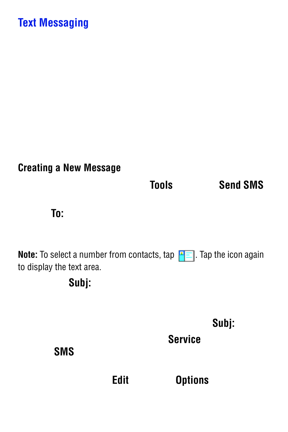 Text messaging | Samsung SPH i700 User Manual | Page 66 / 186