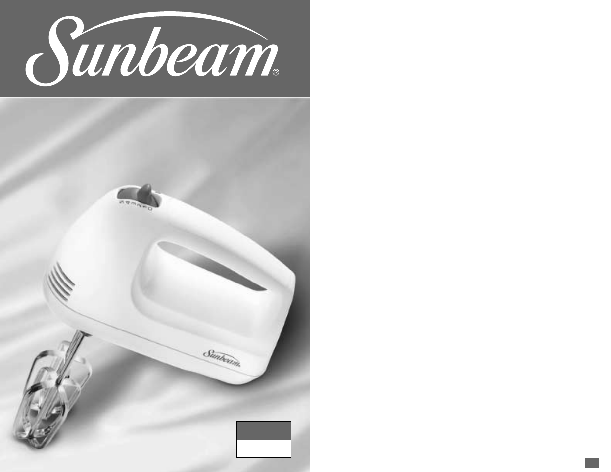 Sunbeam 2470 User Manual | 16 pages