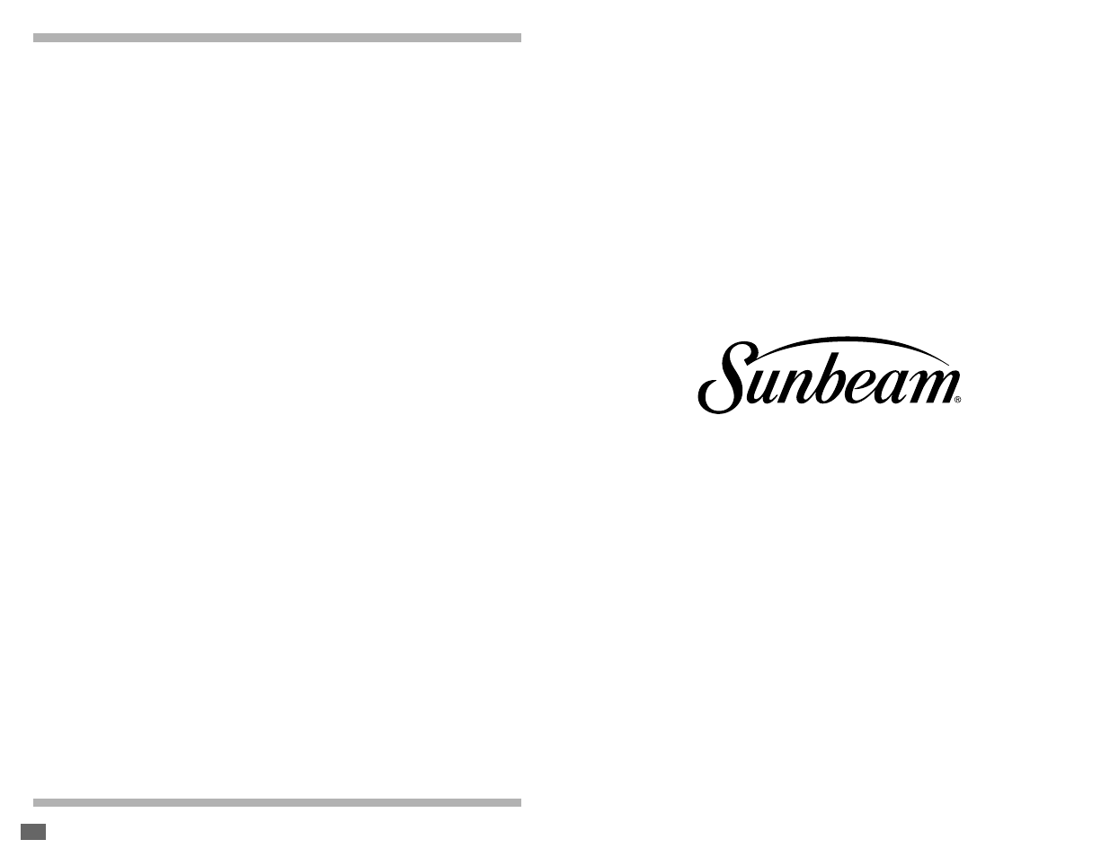 Imited, Arranty | Sunbeam 2470 User Manual | Page 7 / 16