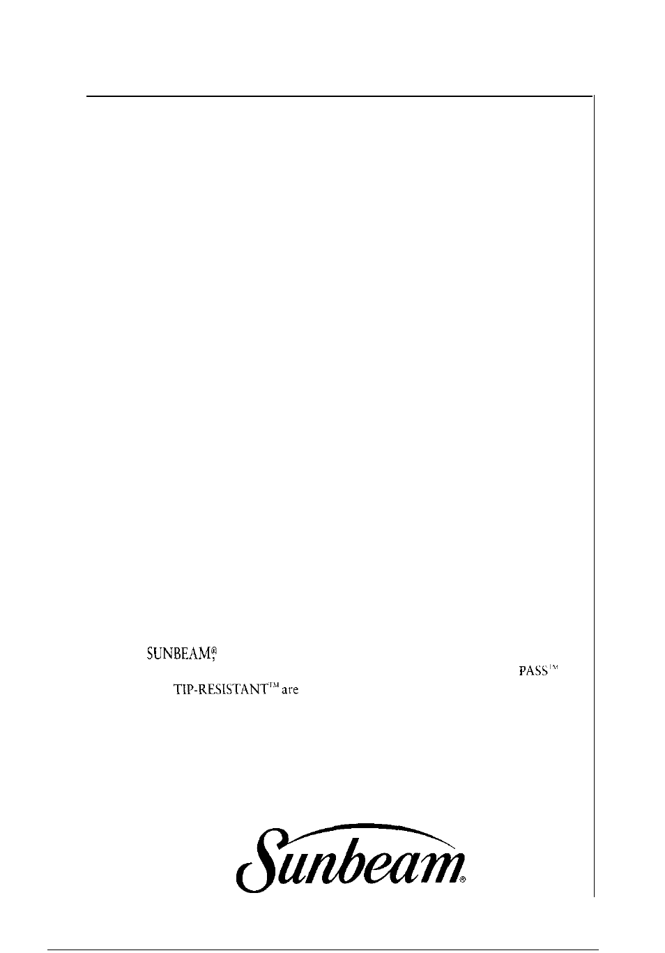 How to obtain warranty service | Sunbeam 3020 User Manual | Page 20 / 40