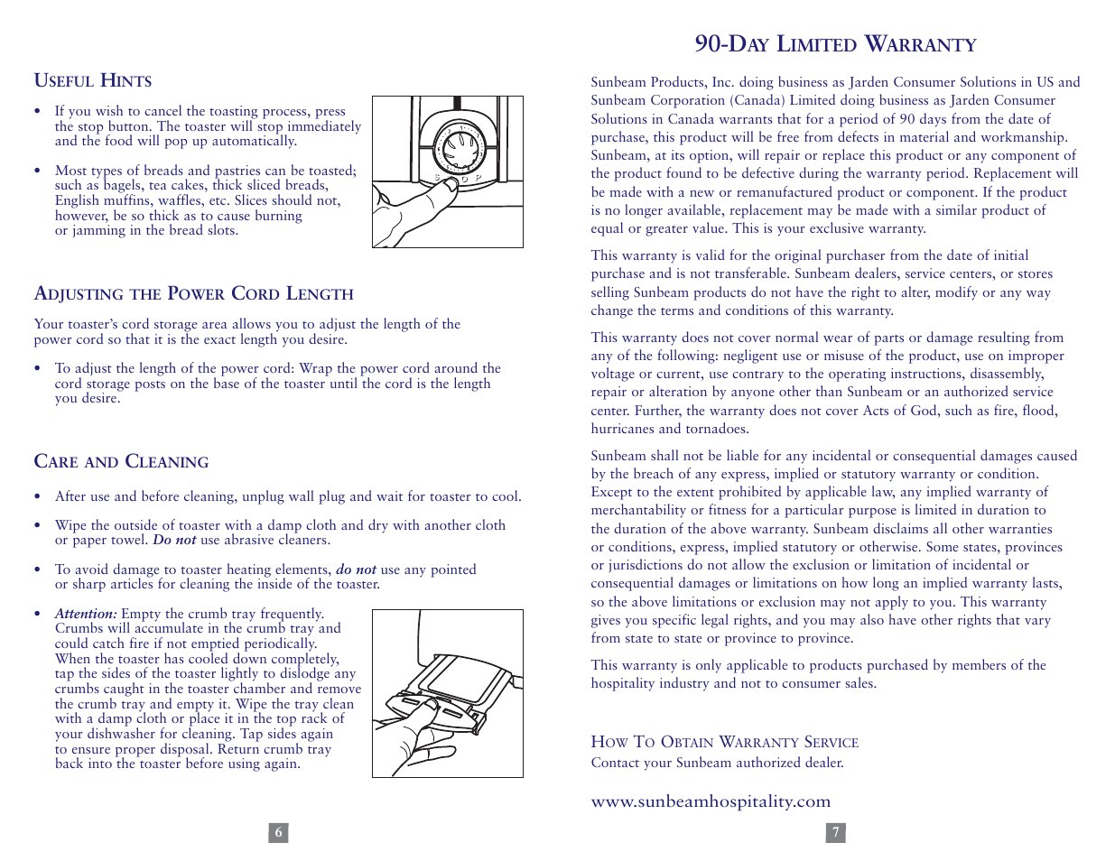 Sunbeam 3823-099 User Manual | Page 4 / 13