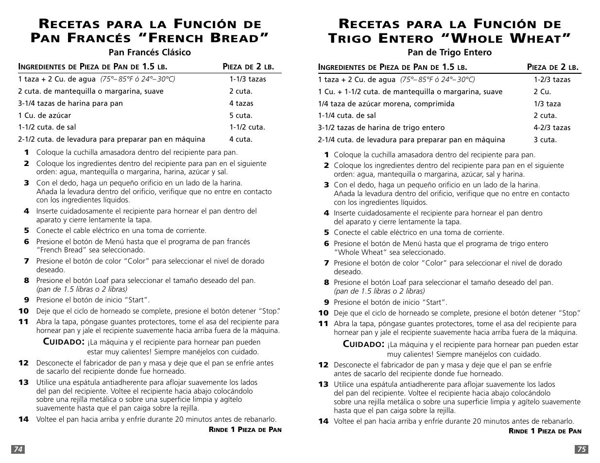 Sunbeam 5891 User Manual | Page 38 / 44