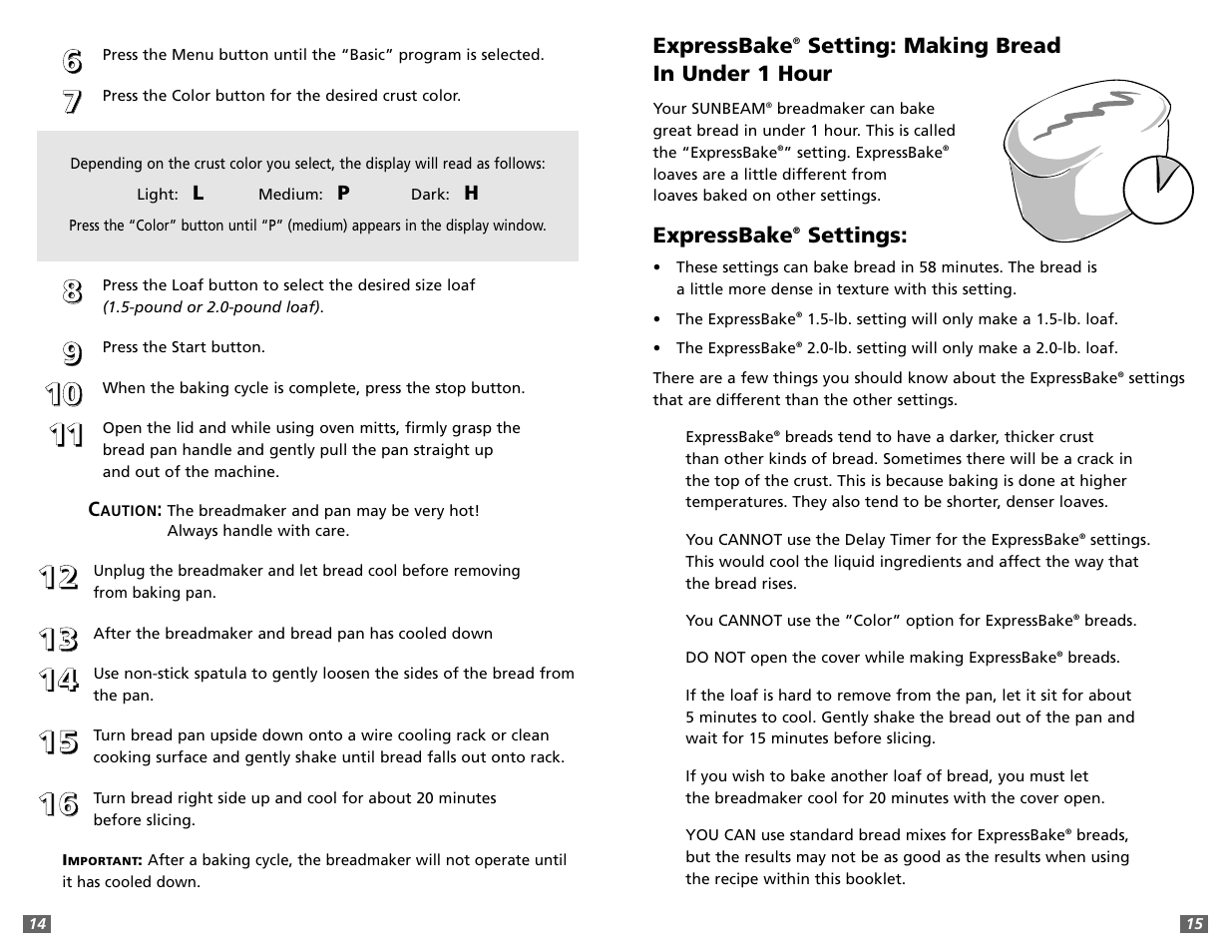 Sunbeam 5891 User Manual | Page 8 / 44