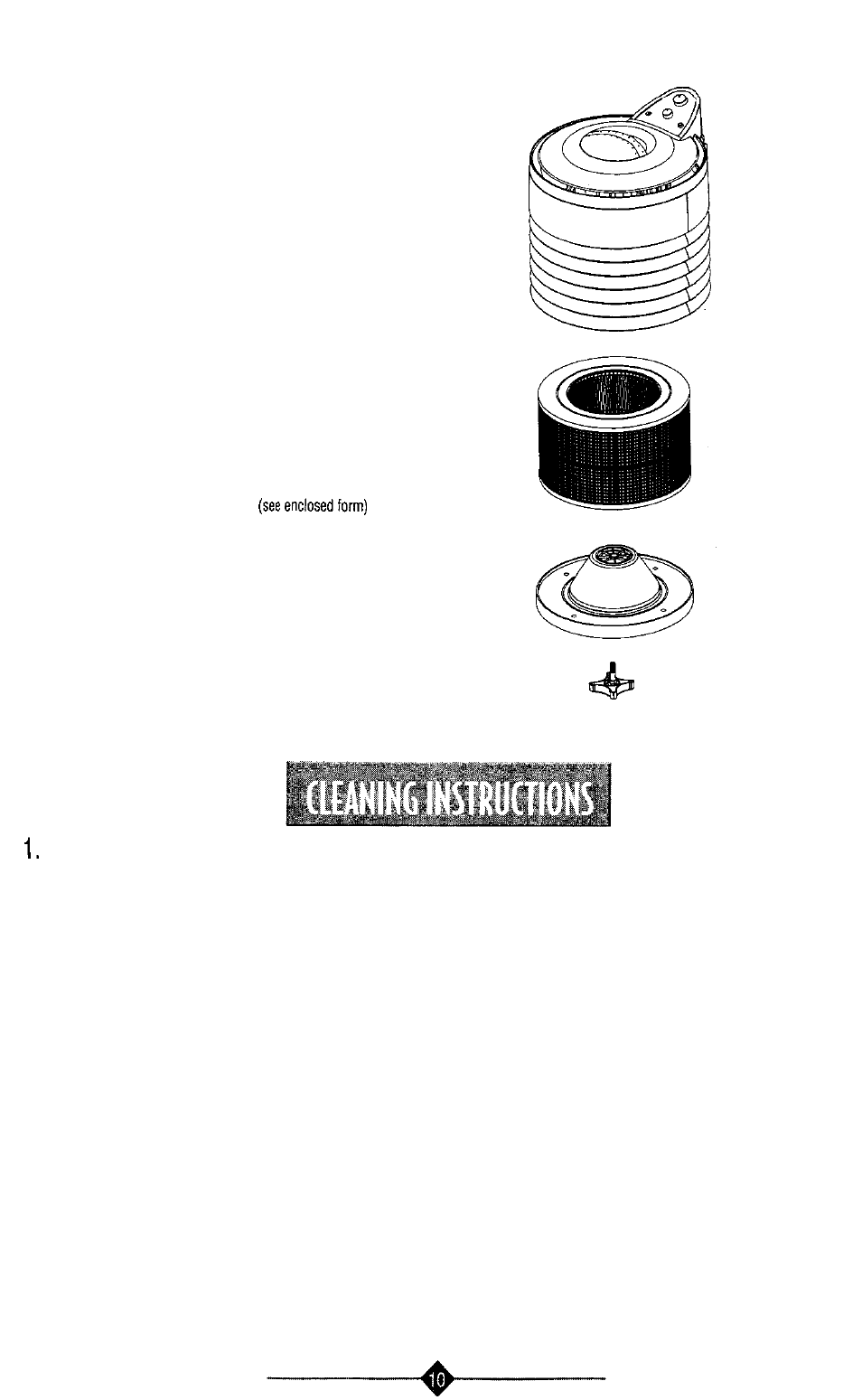 Changing the filter | Sunbeam ALLERGYSMART 2540 User Manual | Page 10 / 12