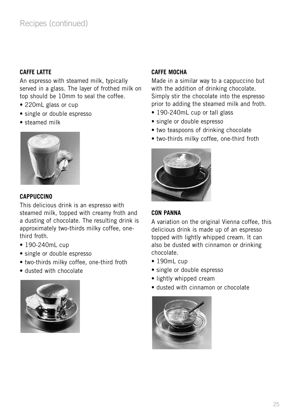 Recipes (continued) | Sunbeam EM5400B User Manual | Page 27 / 32