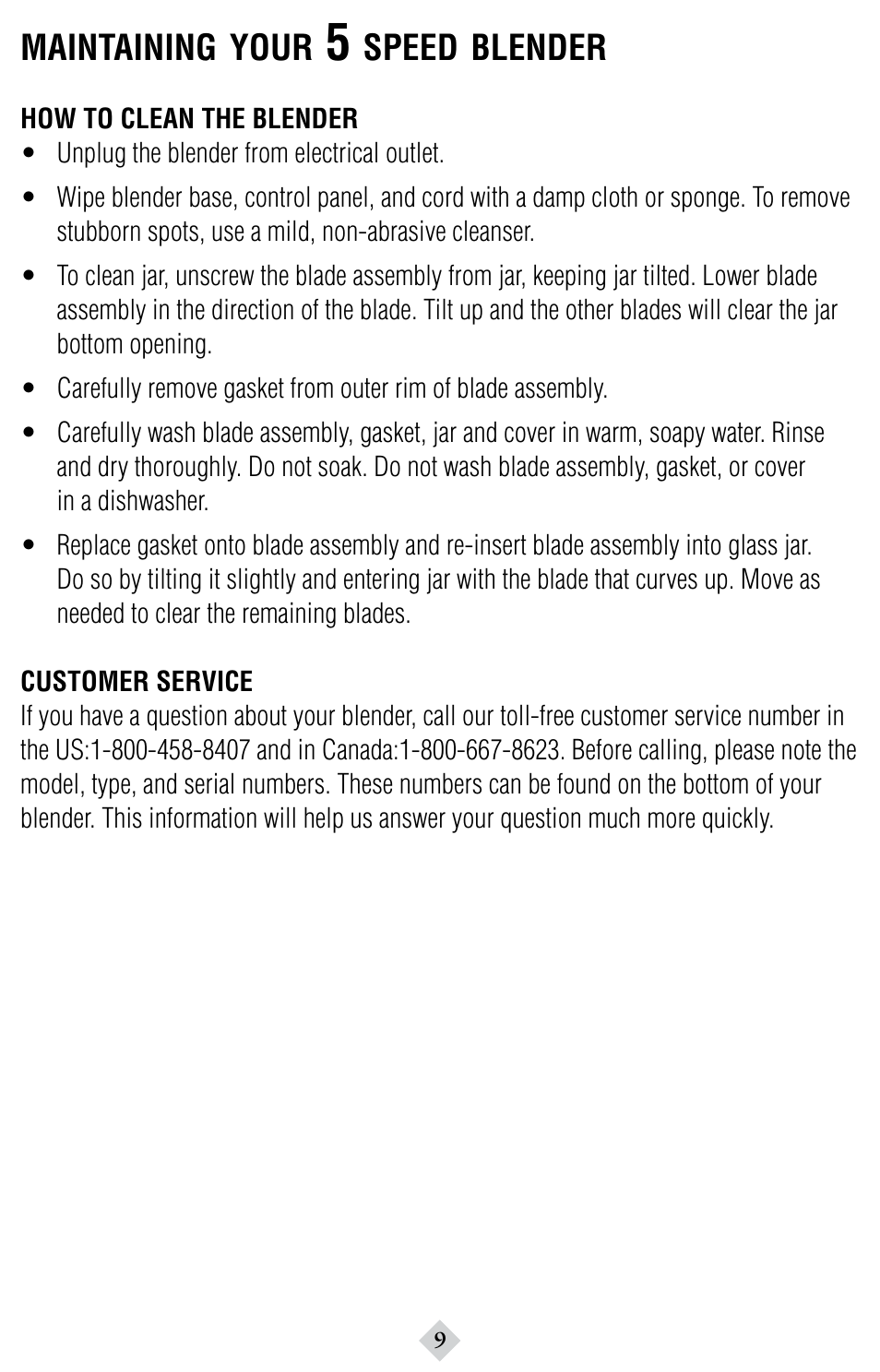 Sunbeam 6094 User Manual | Page 9 / 12