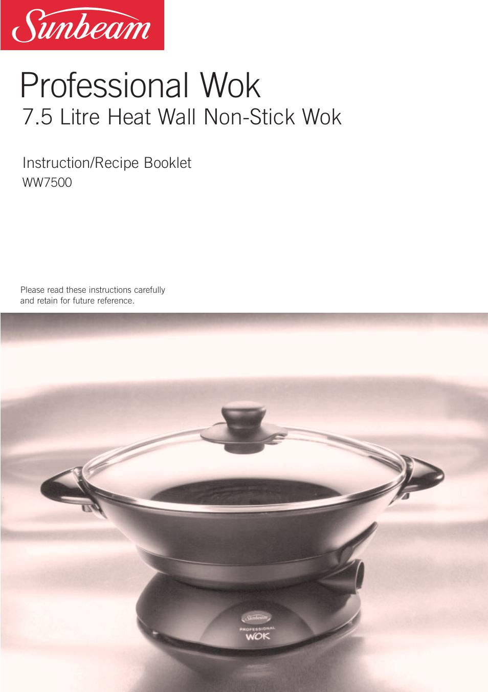 Sunbeam WW7500 User Manual | 23 pages