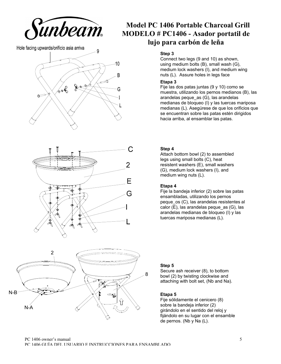 Sunbeam PC1406 User Manual | Page 6 / 12