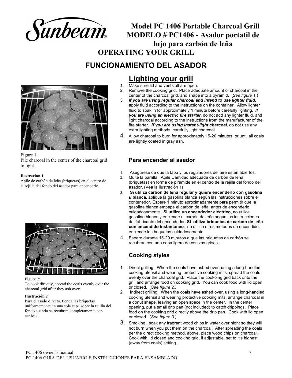 Sunbeam PC1406 User Manual | Page 8 / 12