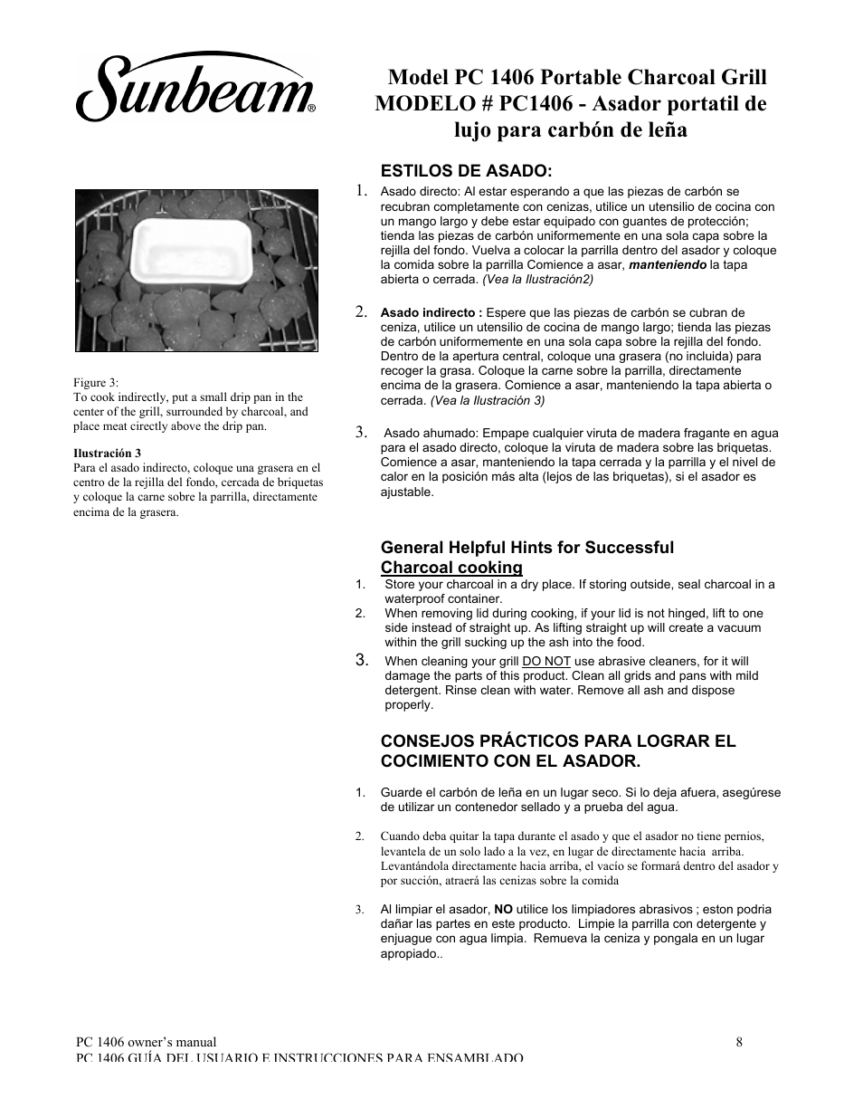 Sunbeam PC1406 User Manual | Page 9 / 12