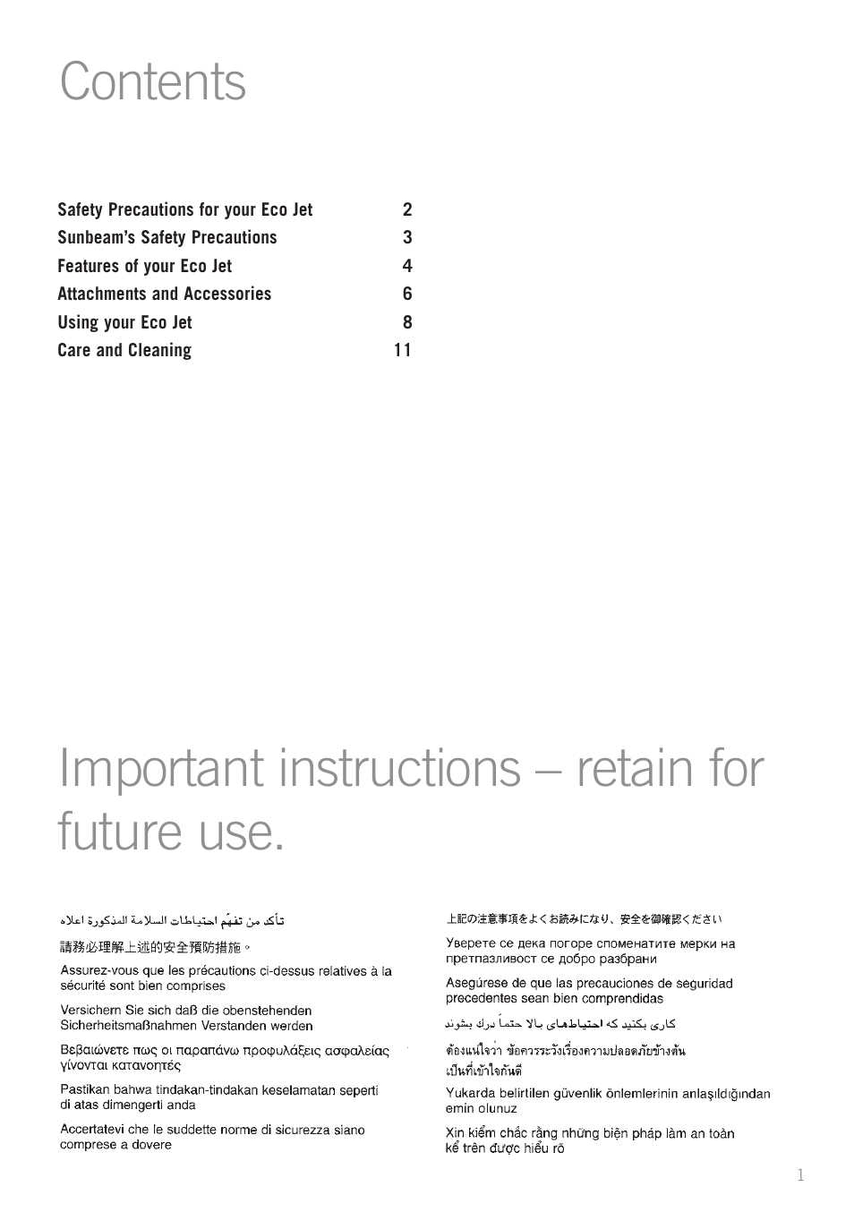 Sunbeam SC4500 User Manual | Page 3 / 16