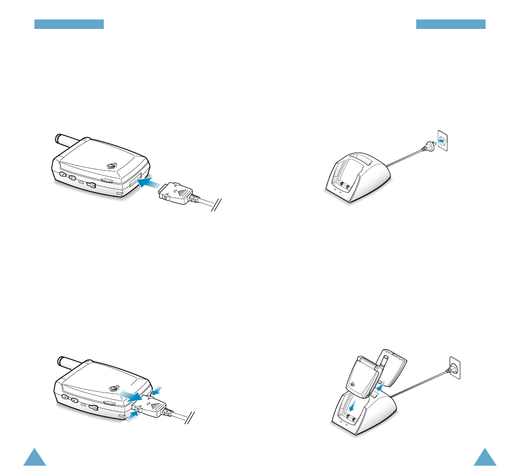 Using the travel charger, Using the desktop charger | Samsung SCH-A212 User Manual | Page 10 / 63