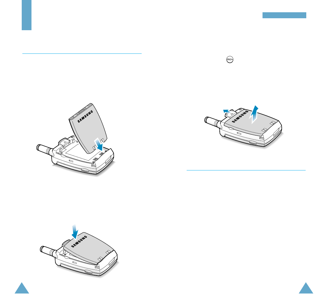 Getting started, Installing battery, Charging a battery | Samsung SCH-A212 User Manual | Page 9 / 63