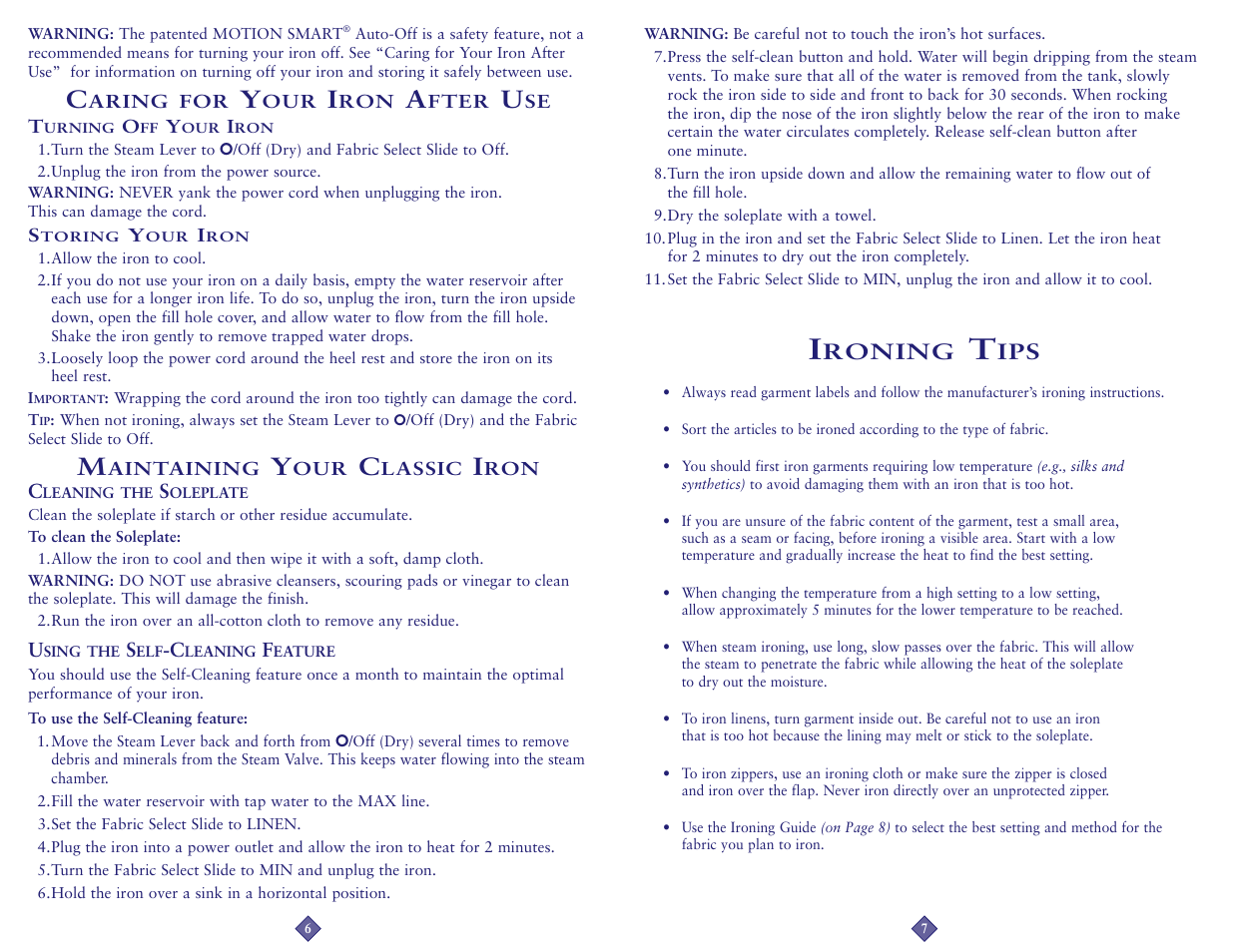 Roning | Sunbeam 3964-099 User Manual | Page 4 / 18