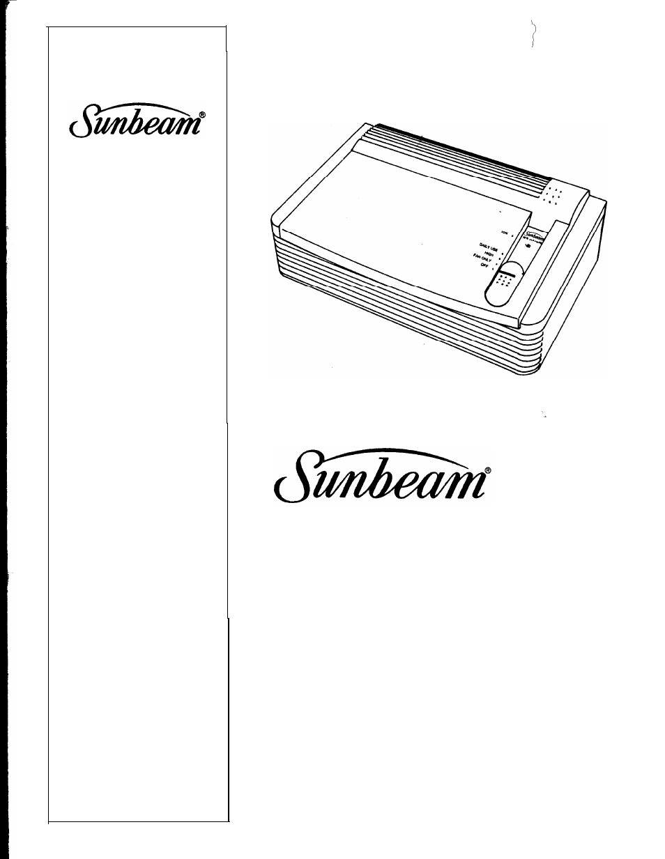 Sunbeam 2570 User Manual | 6 pages