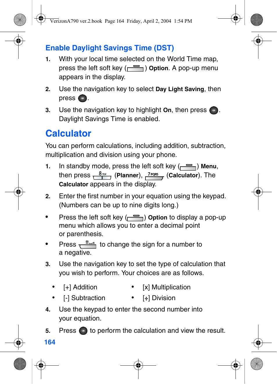 Calculator | Samsung A790 User Manual | Page 172 / 226