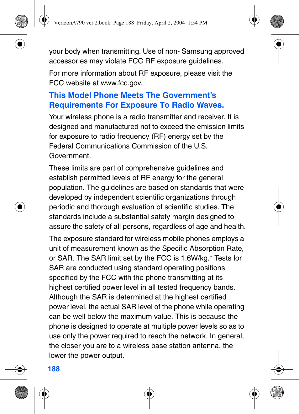 Samsung A790 User Manual | Page 196 / 226