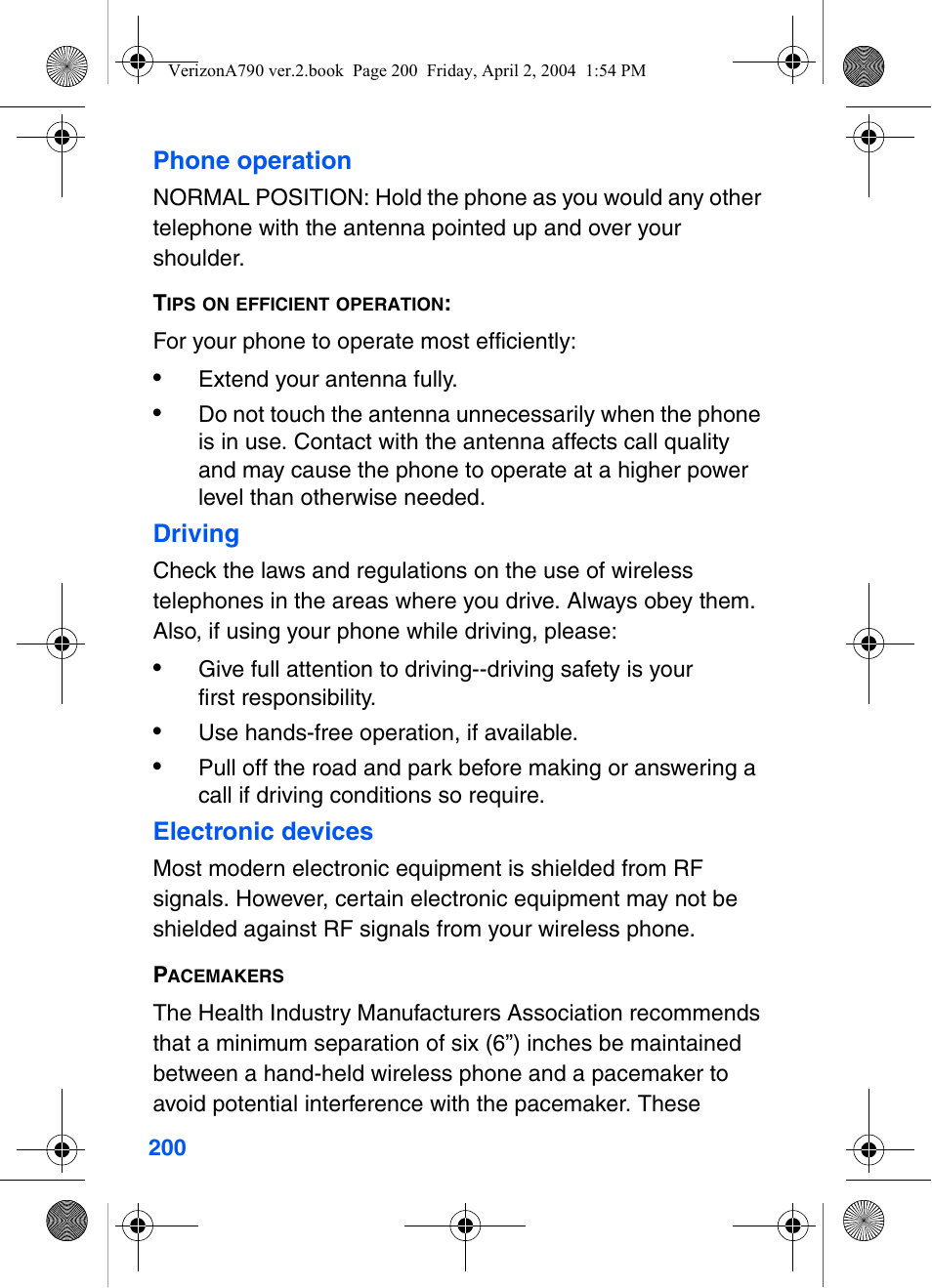 Samsung A790 User Manual | Page 208 / 226
