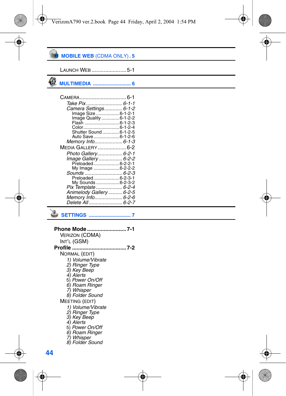 Samsung A790 User Manual | Page 52 / 226