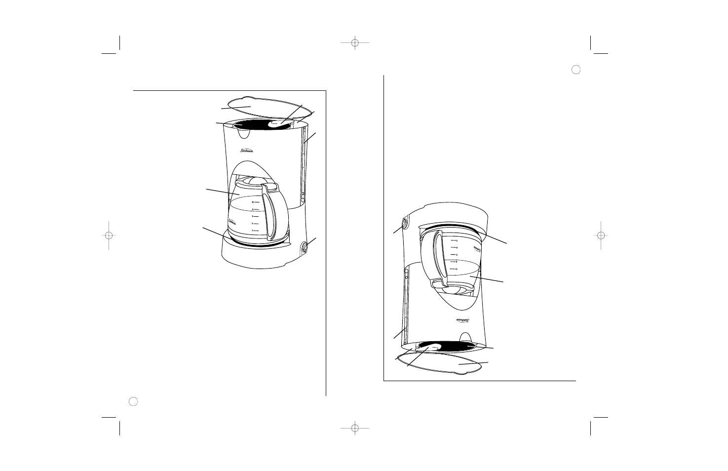 Su cafetera, Your coffeemaker, Descripción de su cafetera | Learning about y our coffeemaker | Sunbeam 6391 User Manual | Page 20 / 28