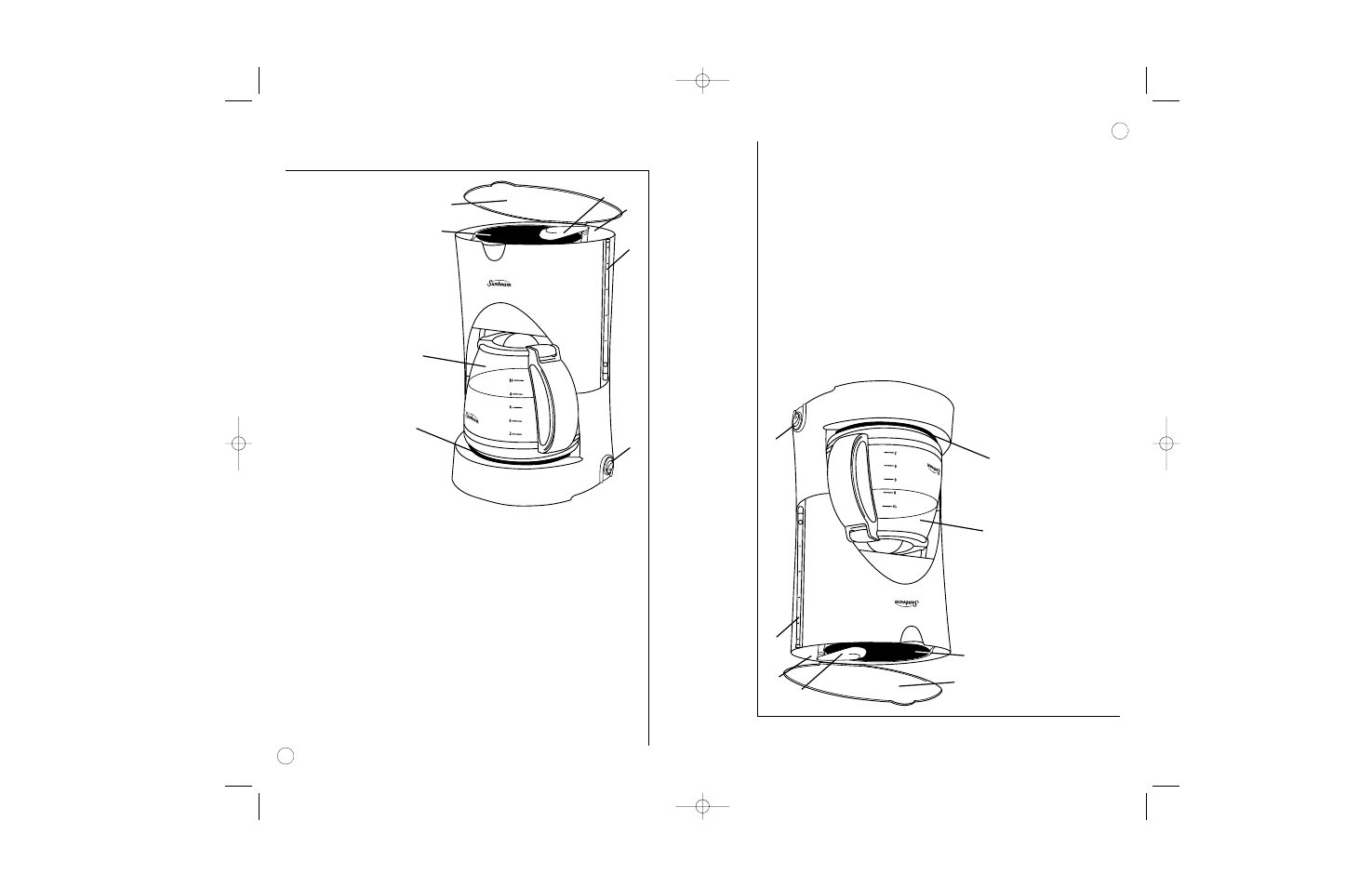 Su cafetera, Your coffeemaker, Descripción de su cafetera | Learning about your coffeemaker | Sunbeam 6391 User Manual | Page 6 / 28