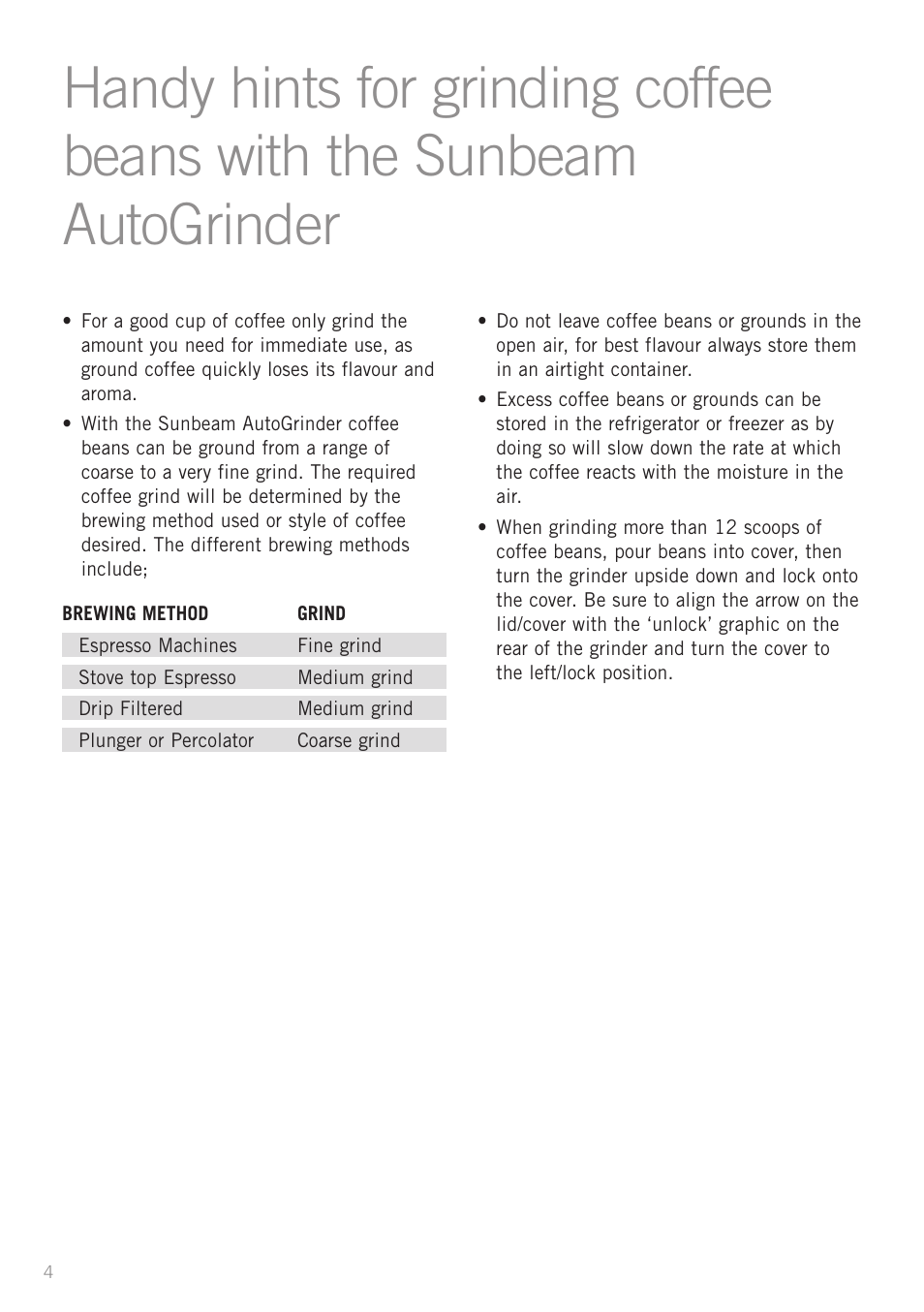 Sunbeam EM0415 User Manual | Page 6 / 10