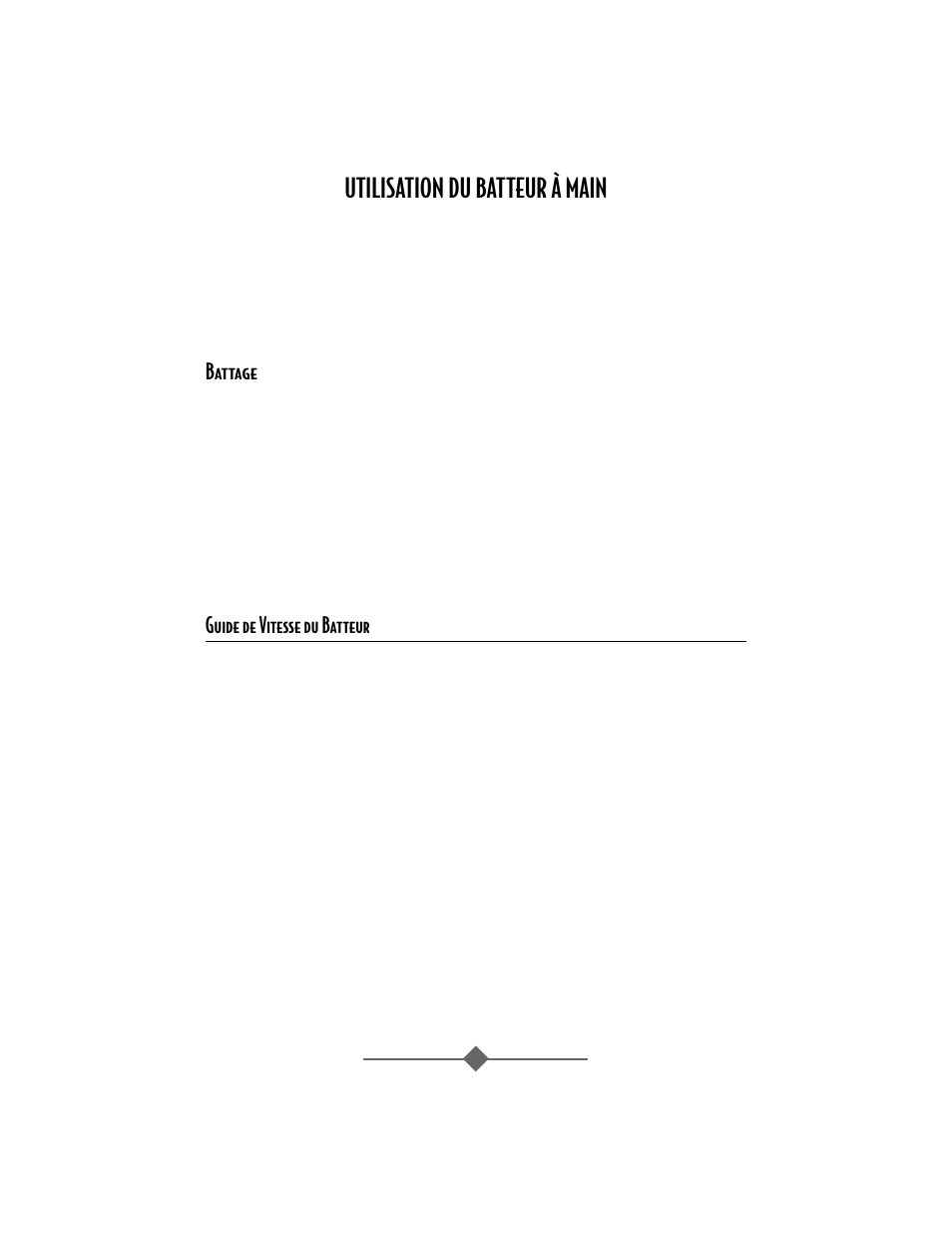 Utilisation du batteur à main, Battage, Guide de vitesse du batteur | Sunbeam 2484 User Manual | Page 11 / 32