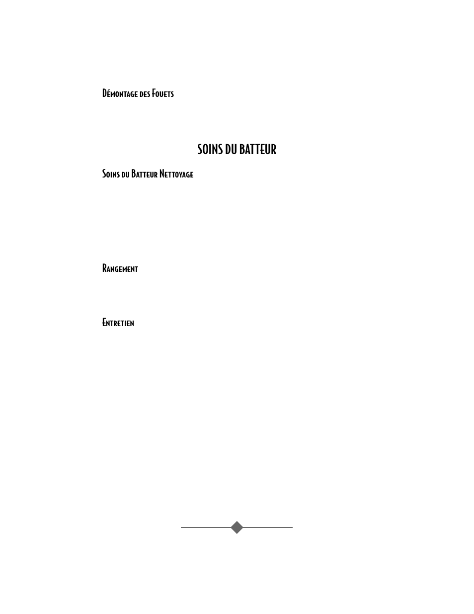 Soins du batteur | Sunbeam 2484 User Manual | Page 12 / 32