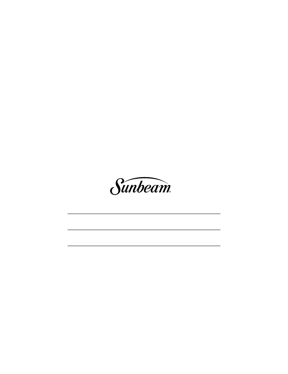 Sunbeam 2484 User Manual | Page 32 / 32