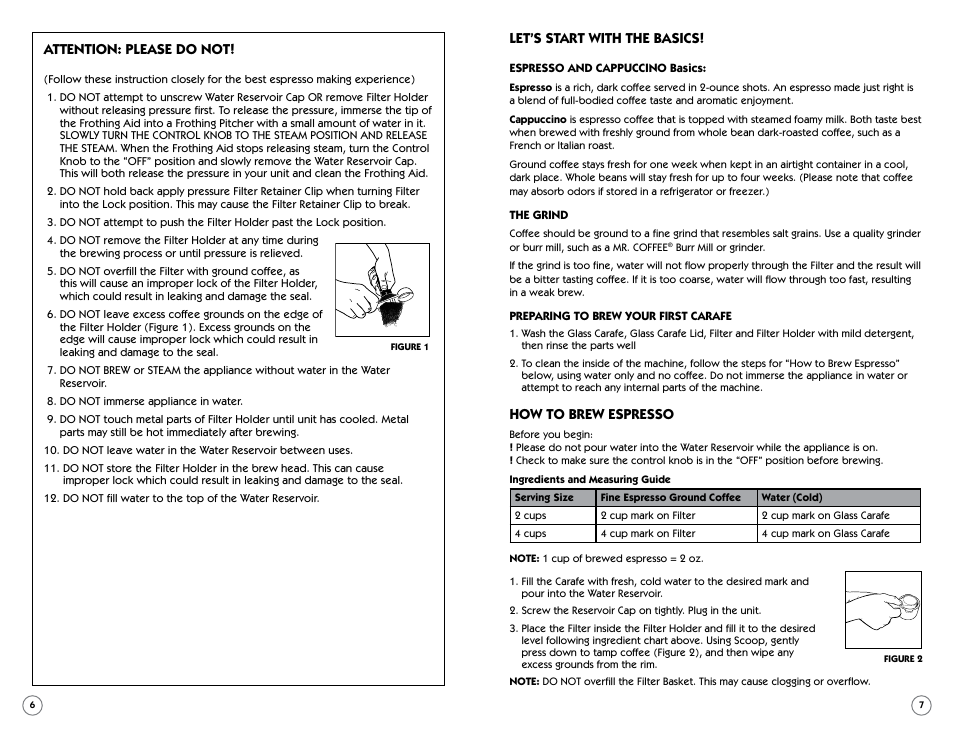 Sunbeam BVMC-ECM260 User Manual | Page 4 / 14