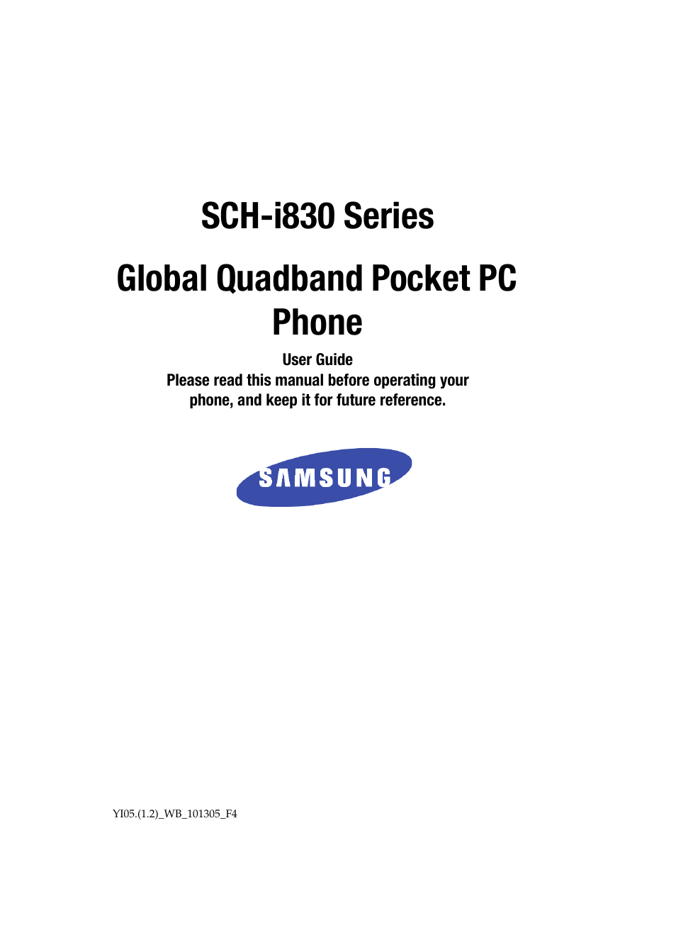 Samsung SCH i830 User Manual | 224 pages