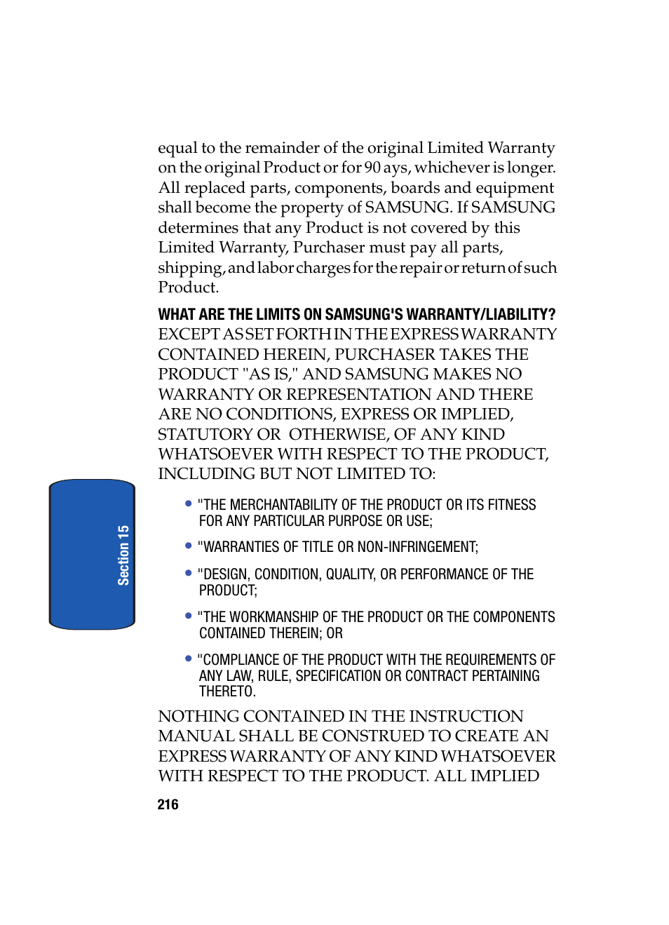 Samsung SCH i830 User Manual | Page 216 / 224