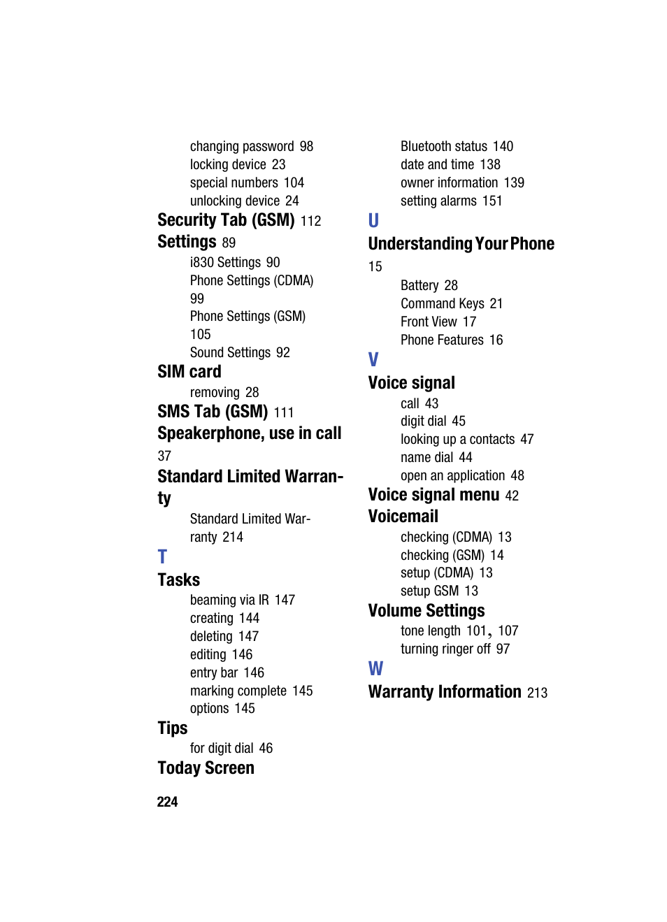 Samsung SCH i830 User Manual | Page 224 / 224