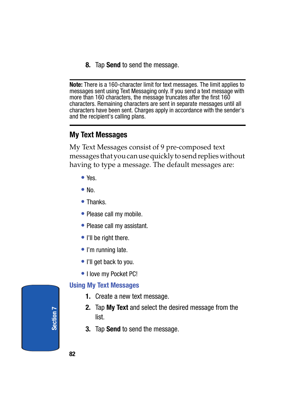 My text messages, Using my text messages | Samsung SCH i830 User Manual | Page 82 / 224