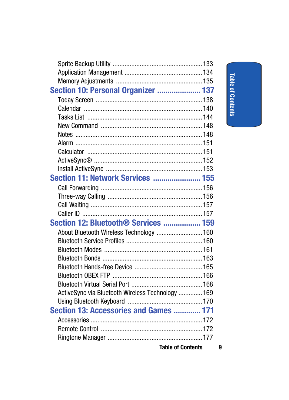 Samsung SCH i830 User Manual | Page 9 / 224