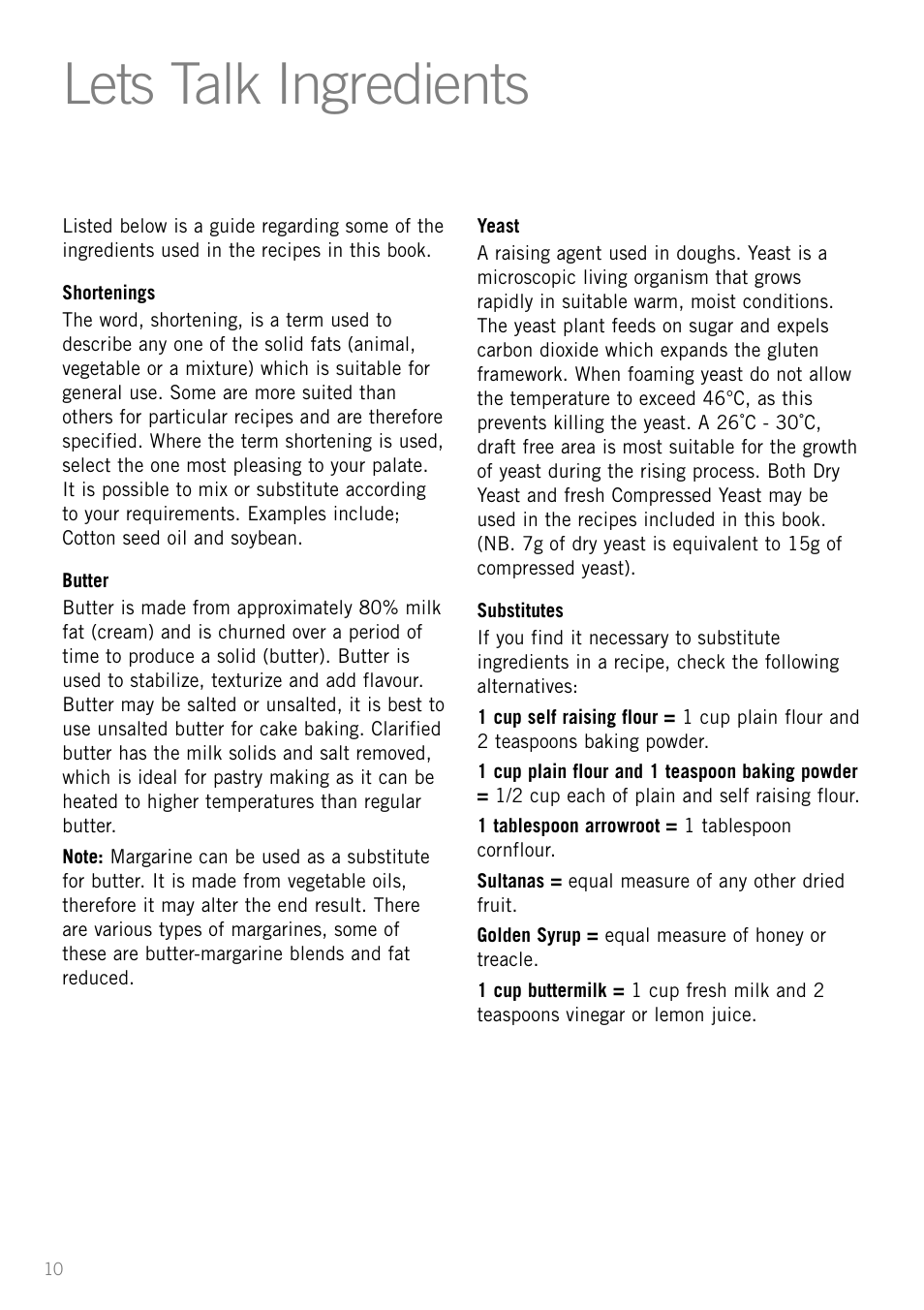 Lets talk ingredients | Sunbeam MX001 User Manual | Page 12 / 40