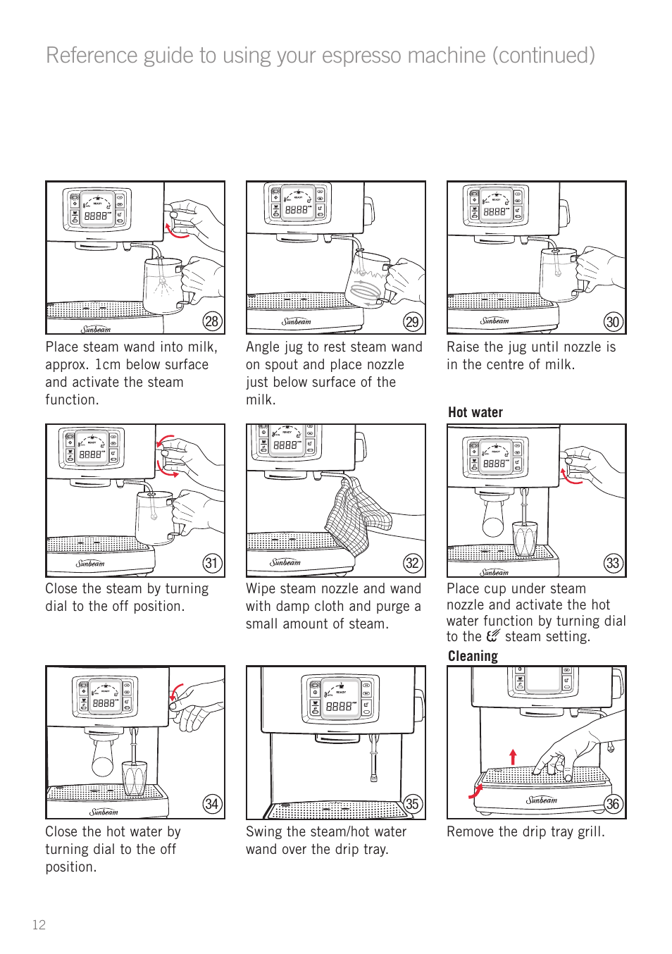Sunbeam EM5600 User Manual | Page 14 / 32