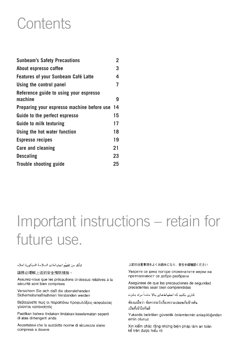 Sunbeam EM5600 User Manual | Page 3 / 32