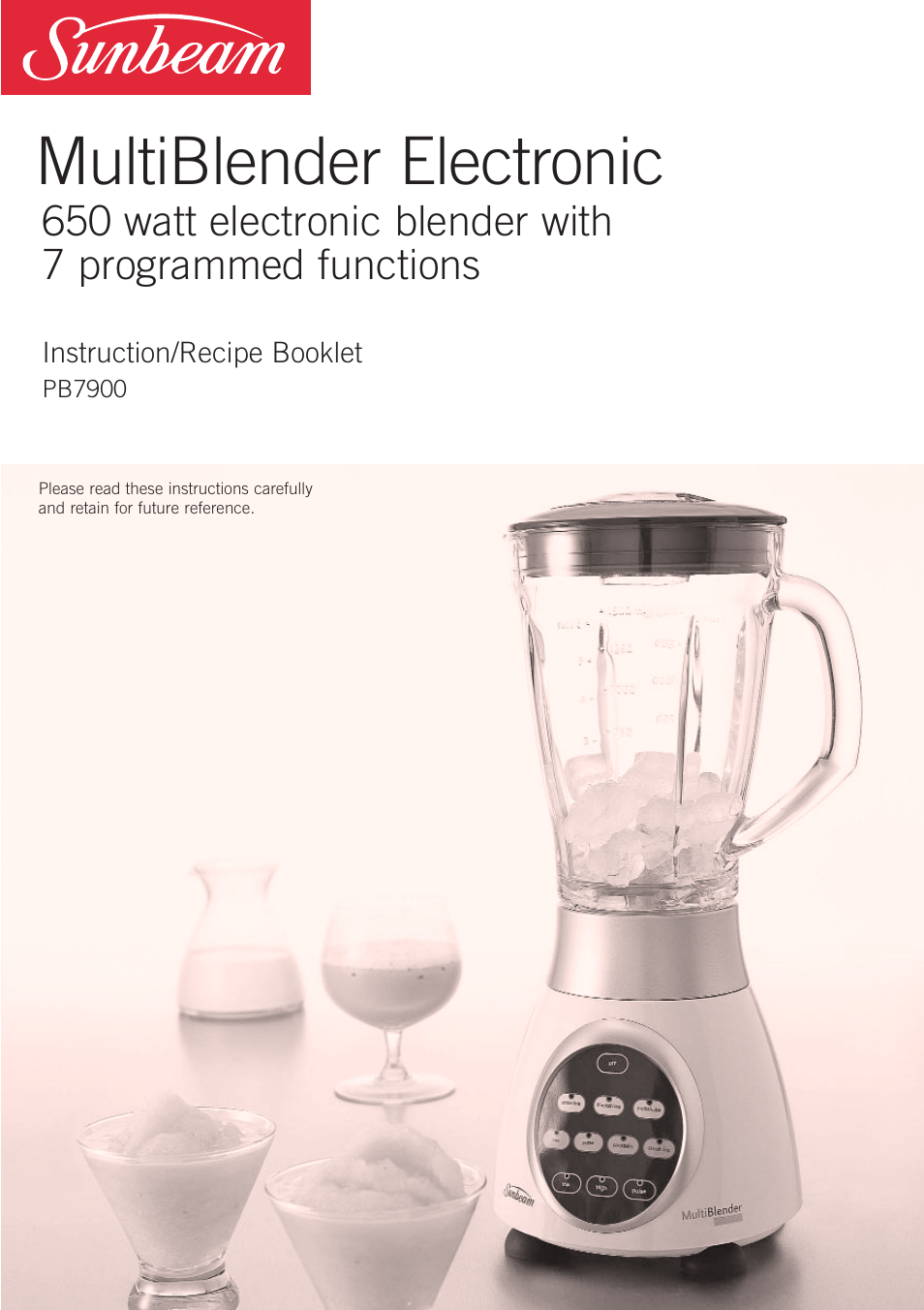 Sunbeam PB7900 User Manual | 27 pages