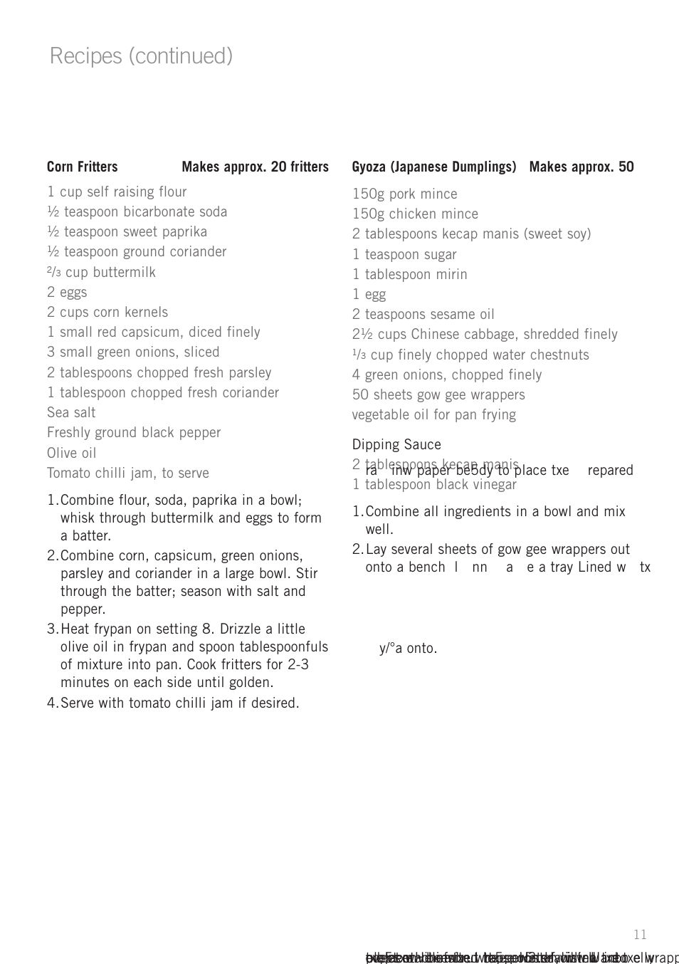 Recipes (continued) | Sunbeam FP7710 User Manual | Page 13 / 28